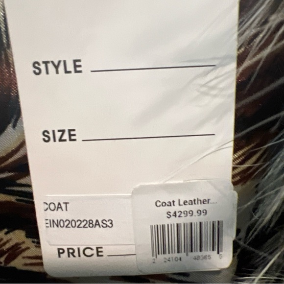 Hoss Couture Black Brick Italian Lamb w/Studs & Crystal w/Badger Fur & Goat Trim - Picture 12 of 14